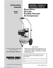 Porter-Cable C2555 Instruction Manual
