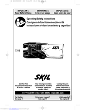 Skil 7313 Operating/Safety Instructions Manual