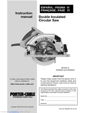 Porter-Cable 325MAG Instruction Manual