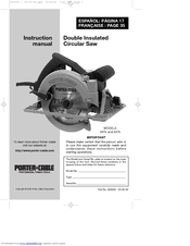 Porter-Cable 347k Instruction Manual