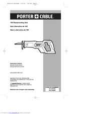 Porter-Cable PC1800RS Instruction Manual