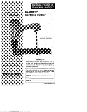 Porter-Cable BAMMER 892321-8910 Instruction Manual