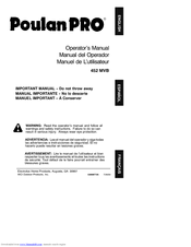 Poulan Pro 452 MVB Operator's Manual