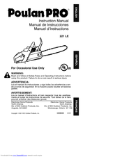 Poulan Pro 2001-08 Instruction Manual