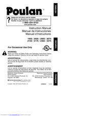Poulan Pro 530086528 Instruction Manual