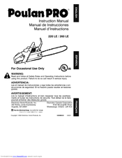 Poulan Pro 530086532 Instruction Manual