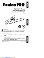 Poulan Pro 530087823 Operator's Manual