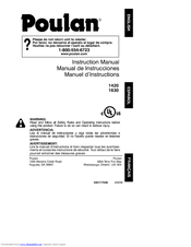 Poulan Pro 545117546 Instruction Manual