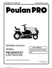 Poulan Pro PR18542STC Owner's Manual