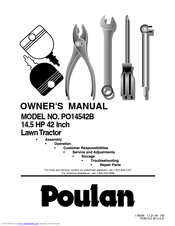 Poulan Pro PO14542B Owner's Manual
