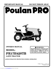 Poulan Pro 177029 Owner's Manual