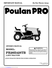 Poulan Pro 177552 Owner's Manual