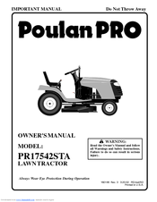 Poulan Pro PR17542STA Owner's Manual