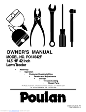 Poulan Pro PO14542F Owner's Manual