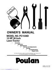 Poulan Pro 187581 Owner's Manual