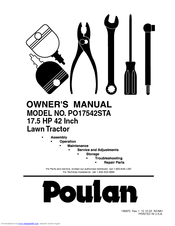 Poulan Pro PO17542STA Owner's Manual