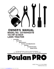 Poulan Pro CO185H42STB Owner's Manual