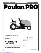 Poulan Pro 196692 Operator's Manual