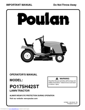 Poulan Pro 197022 Operator's Manual