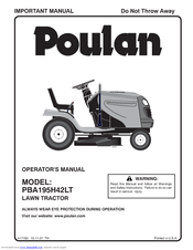 Poulan Pro 417183 Operator's Manual