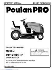 Poulan Pro 420408 Operator's Manual