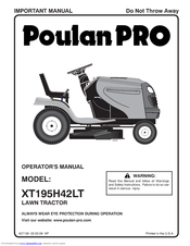 Poulan Pro 427159 Operator's Manual