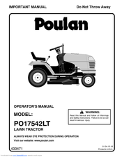 Poulan Pro 433471 Operator's Manual