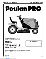 Poulan Pro 435712 Operator's Manual