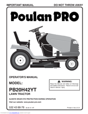 Poulan Pro 532 43 88-78 Operator's Manual