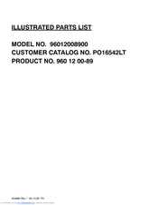 Poulan Pro 960 12 00-89 Illustrated Parts List