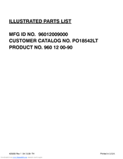 Poulan Pro 960 12 00-90 Illustrated Parts List