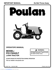 Poulan Pro 96012008600 Operator's Manual
