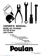 Poulan Pro PO16542A Owner's Manual