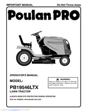 Poulan Pro Pro 96042006600 Operator's Manual