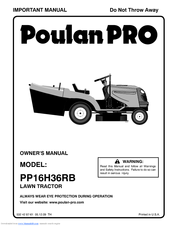 Poulan Pro Pro 960 61 01-57 Owner's Manual