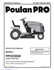 Poulan Pro PPH23B48 Operator's Manual