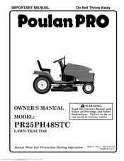 Poulan Pro PR25PH48STC Owner's Manual
