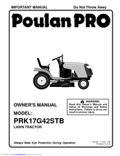Poulan Pro PRK17G42STB Owner's Manual