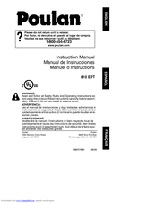 Poulan Pro 545117551 Instruction Manual