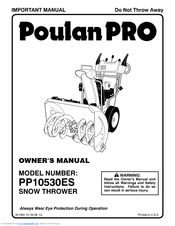 Poulan Pro 421064 Owner's Manual