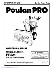 Poulan Pro PR524 Owner's Manual