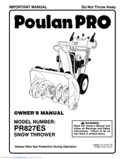 Poulan Pro 428695 Owner's Manual