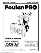 Poulan Pro 96198002701 Owner's Manual