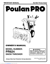 Poulan Pro PR624 Owner's Manual