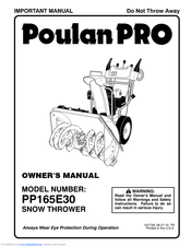 Poulan Pro 437738 Owner's Manual