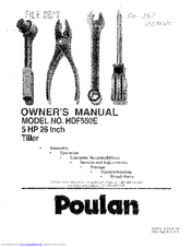 Poulan Pro 161673 Owner's Manual