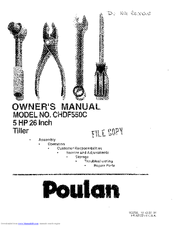 Poulan Pro CHDF550C Owner's Manual