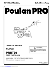 Poulan Pro PRRT50 Operator's Manual