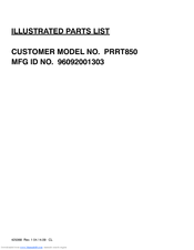 Poulan Pro 96092001303 Illustrated Parts List