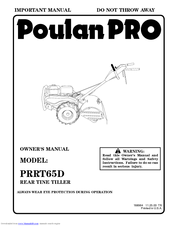 Poulan Pro PRRT65D Owner's Manual